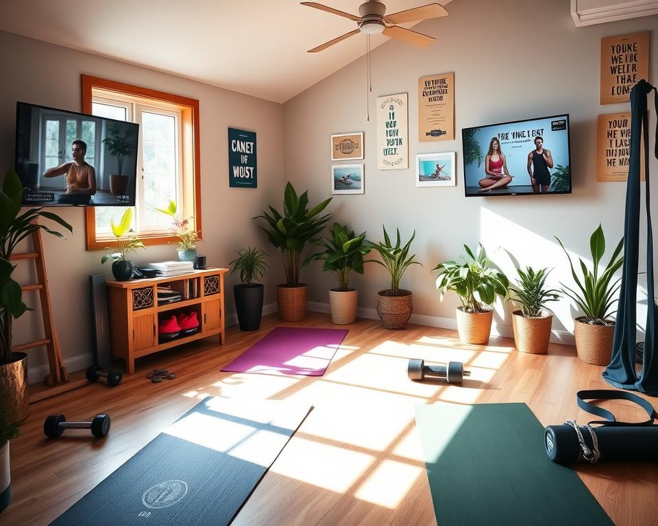 Aplicativo de exercício em casa