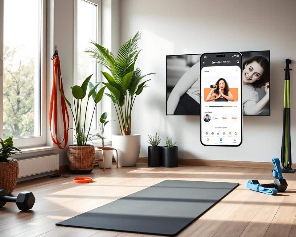 Aplicativo de exercício em casa
