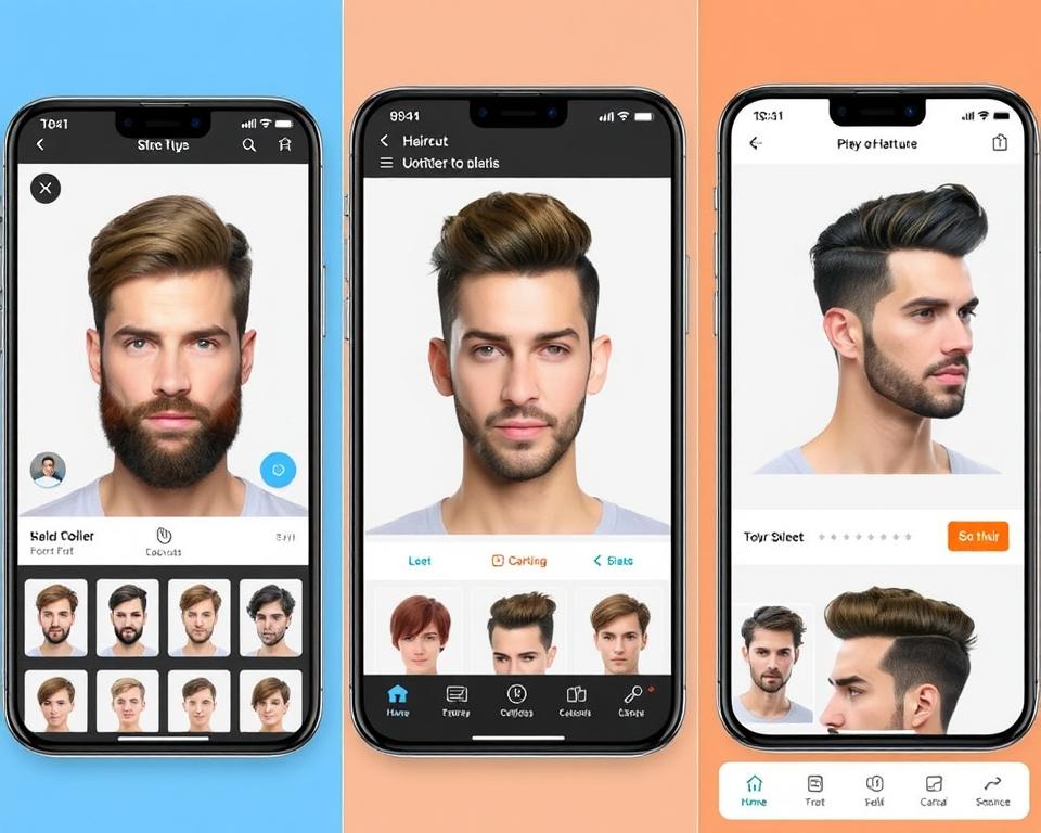 Aplicativo corta o seu cabelo online para Homens