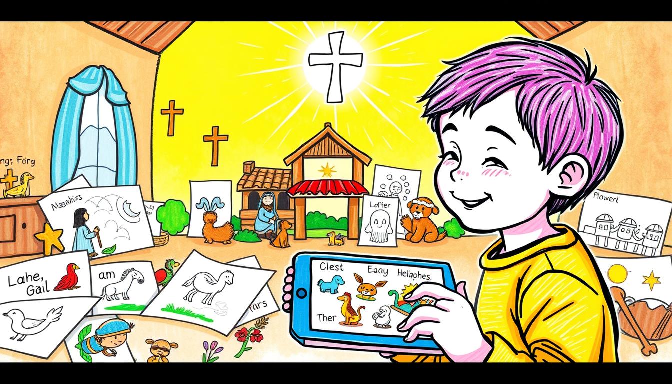 Aplicativo de Desenhos Bíblicos: Desenhos Cristão Grátis