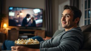 Maratone Assistindo Filmes Românticos nesse Super App