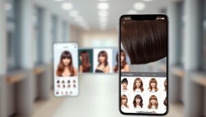 Aplicativo para mulheres escolherem um novo corte