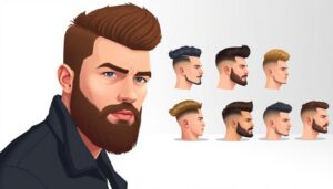 Descubra as Tendências de Corte e Barba Masculina Usando IA