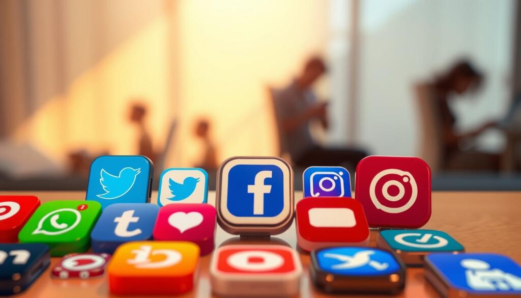 comparativo aplicativos redes sociais