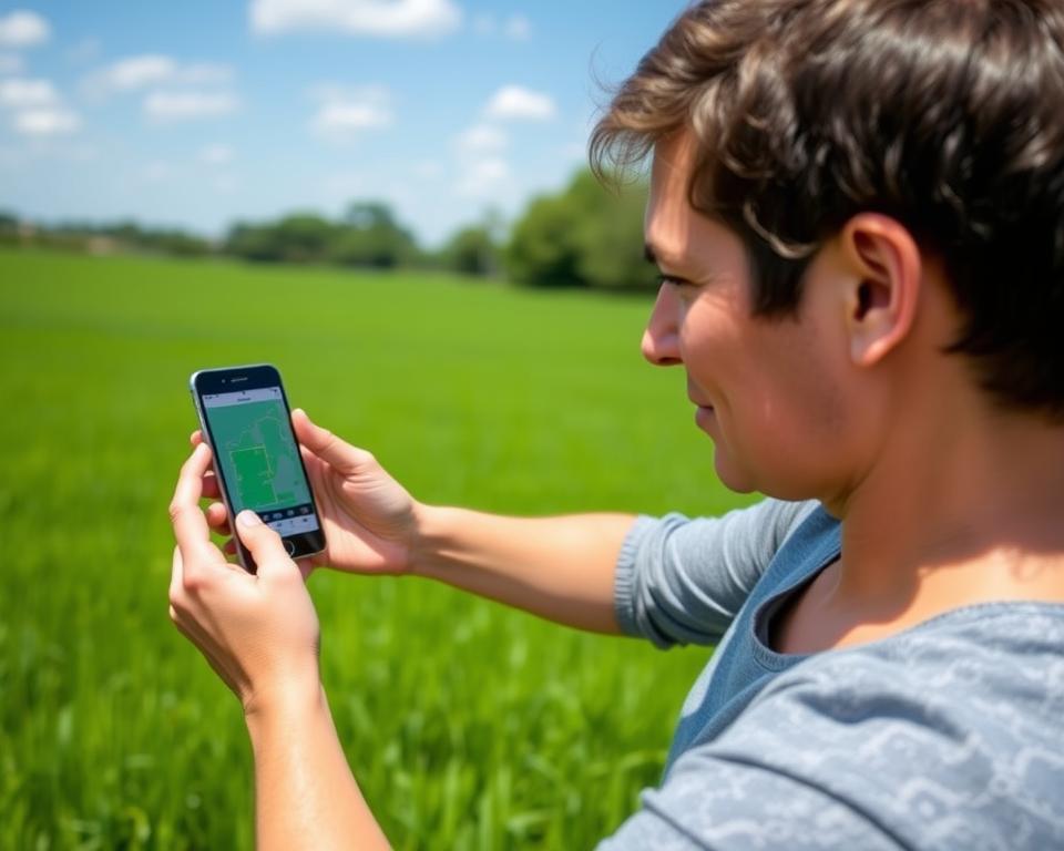 medição de área com GPS no smartphone medição de área com GPS no smartphone