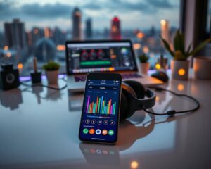 Aplicativo de DJ no celular