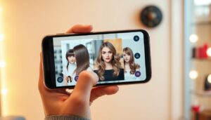 aplicativo que simula corte de cabelo