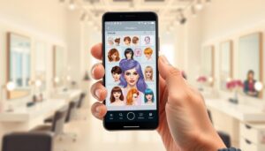 aplicativo que simula seu corte de cabelo