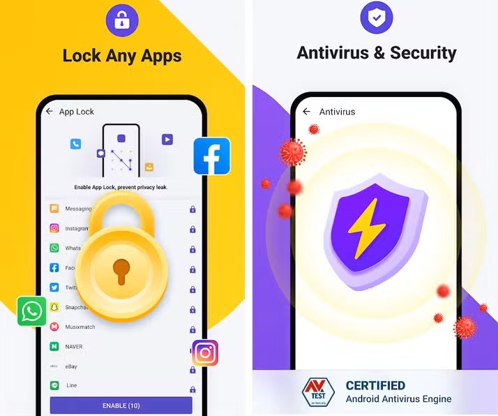 A sleek futuristic digital landscape showcasing advanced security and privacy features. In the foreground, an abstract representation of a smartphone displaying a shield symbol, surrounded by glowing circuitry and digital locks. The middle ground features a translucent grid overlay that suggests a network of encrypted data streams, while digital interface elements like graphs and analytics float nearby. The background depicts a city skyline at dusk, illuminated by soft blue and purple neon lights, creating a secure and high-tech atmosphere. Soft lighting adds a sense of depth, highlighting the interconnectedness of technology and security. The mood is confident and reassuring, embodying a sense of protection and innovation.