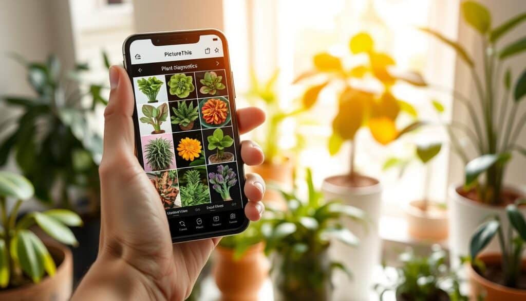 diagnóstico de doenças plantas PictureThis