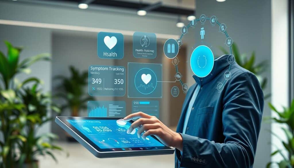 triagem digital e monitoramento de sintomas com IA