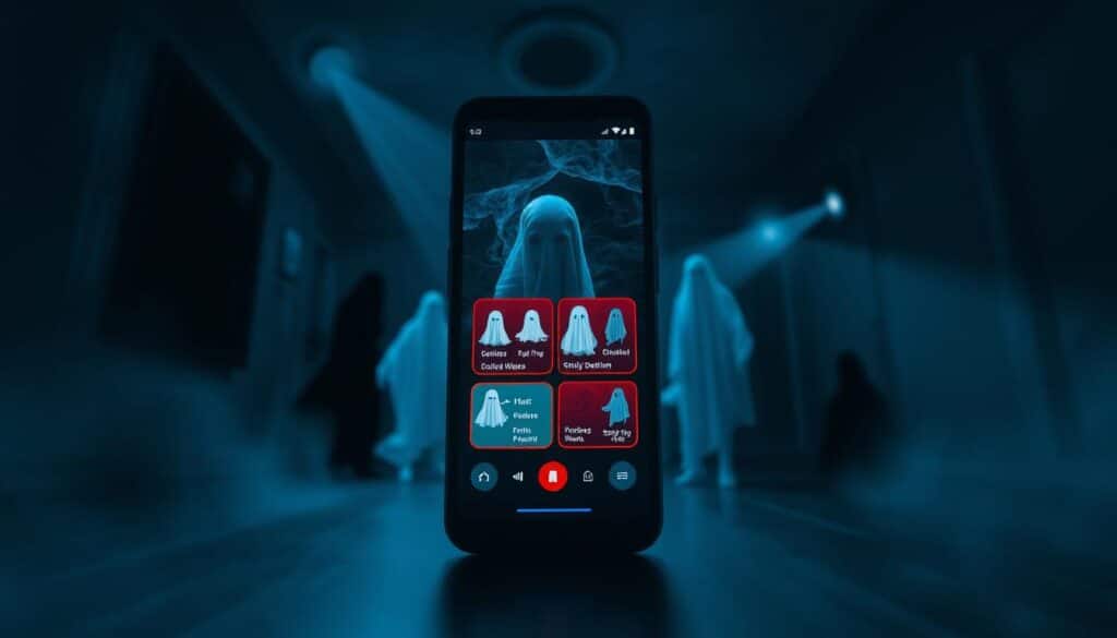 Recursos do aplicativo detector de fantasmas