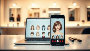 aplicativo que simula corte de cabelo