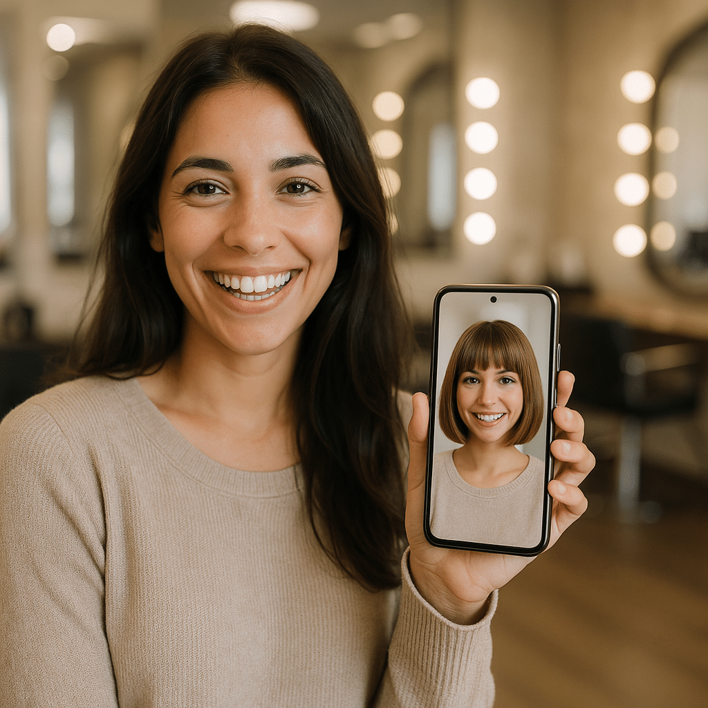Como visualizar cortes e penteados femininos com IA antes de ir ao salão