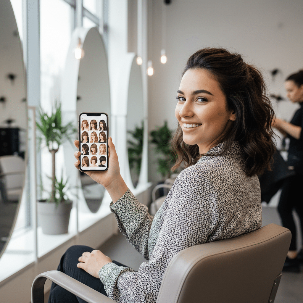 Teste penteados e cortes de cabelo com IA antes de ir ao salão de beleza