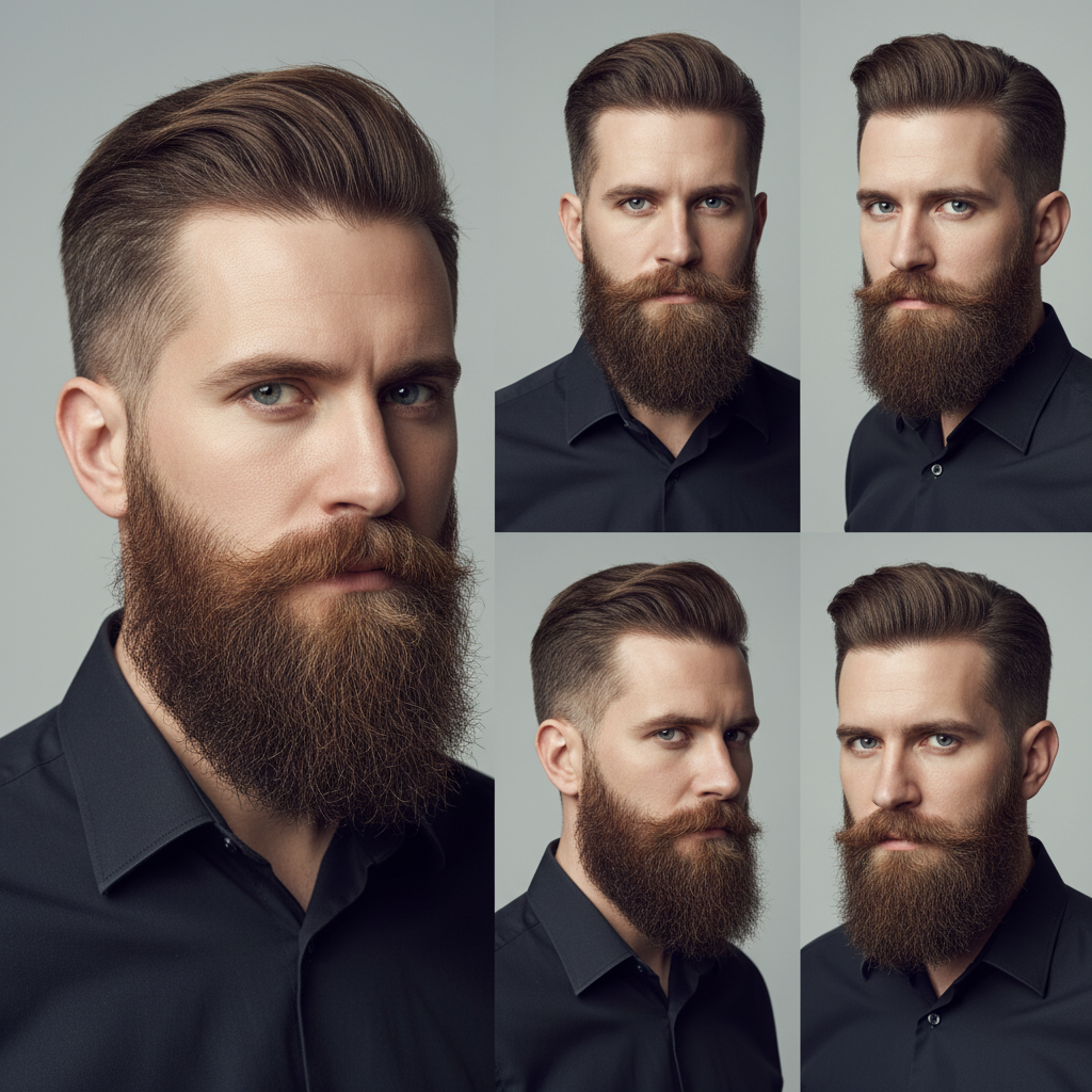 Tendências de Cortes e Barbas Masculinas: Explore com IA