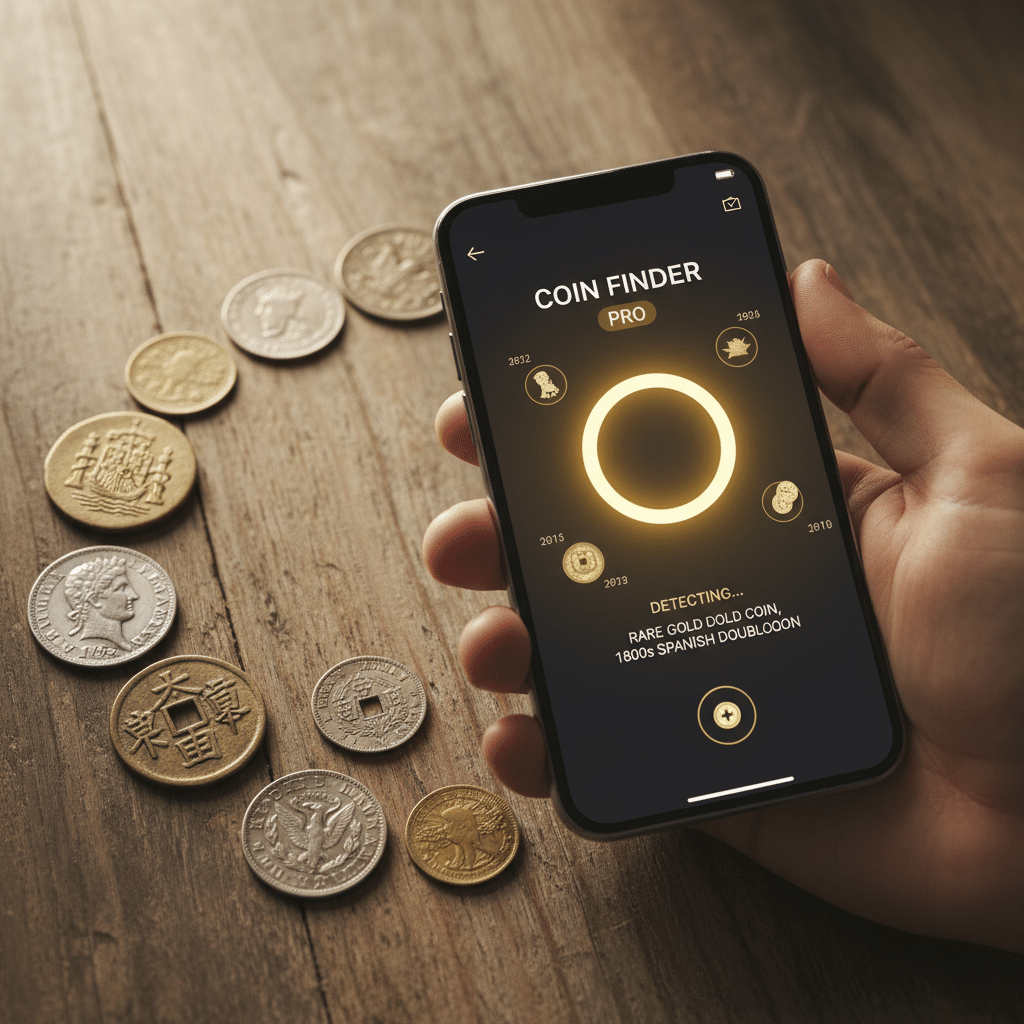 Como identificar moedas raras com seu celular usando detector de moedas