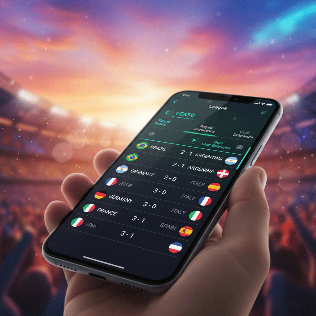 Aplicativo para Ver Tabela e Jogos da Copa do Mundo