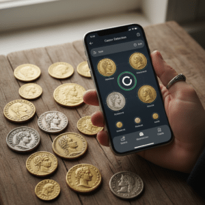 Como identificar moedas raras com seu celular usando detector de moedas