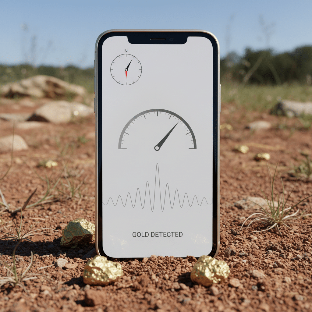 Como encontrar ouro com detector de metais no celular
