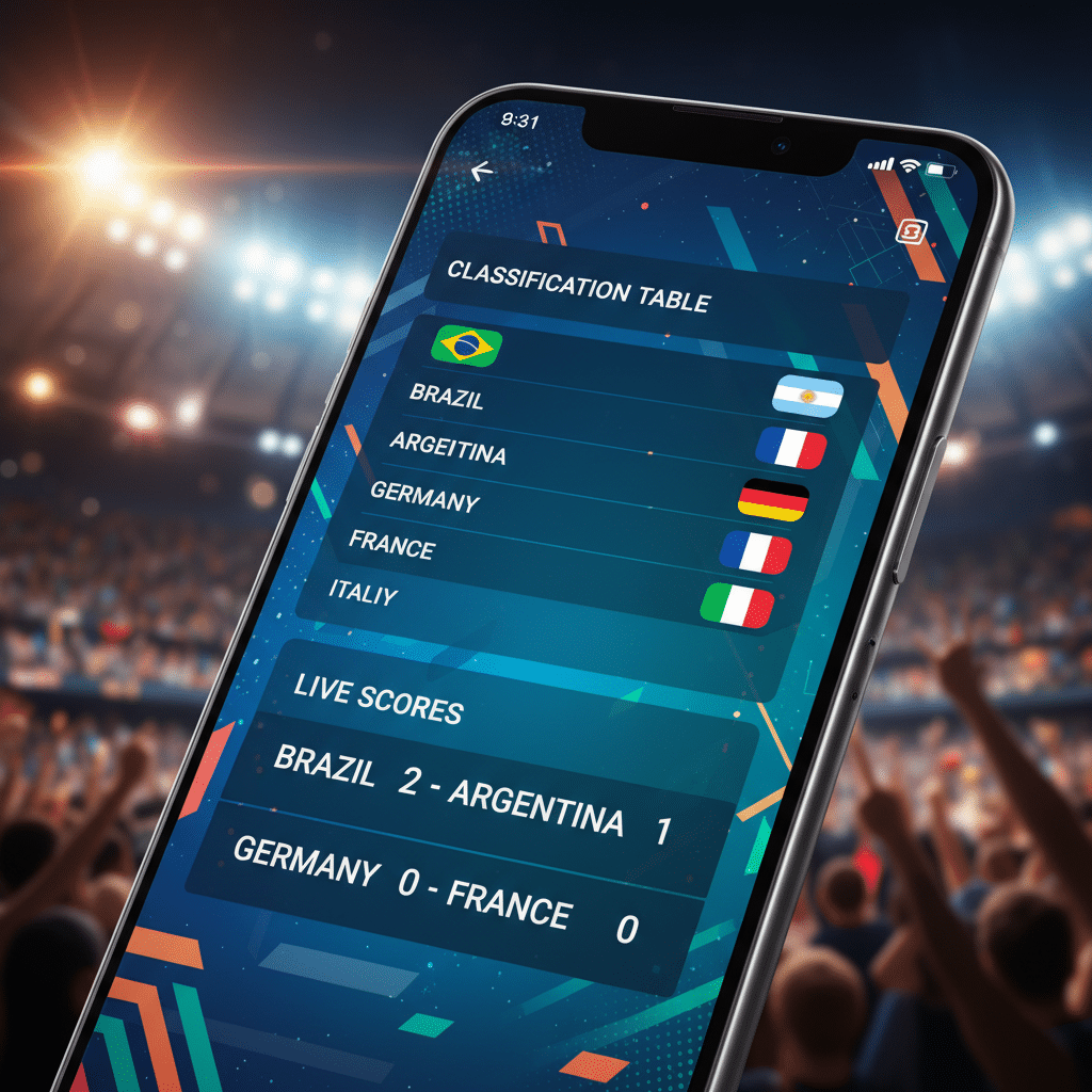 Aplicativo para Ver Tabela e Jogos da Copa do Mundo