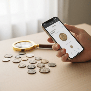 Como identificar moedas raras com seu celular usando aplicativos