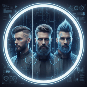 Simule as tendências de cortes masculinos e barbas para 2026 usando IA