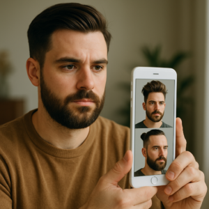 Simule um Novo Estilo para seus Cabelos e Barbas com IA