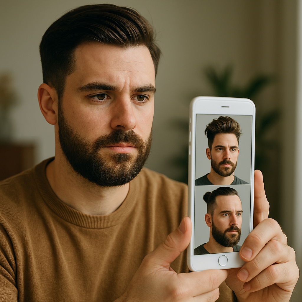 Simule um Novo Estilo para seus Cabelos e Barbas com IA