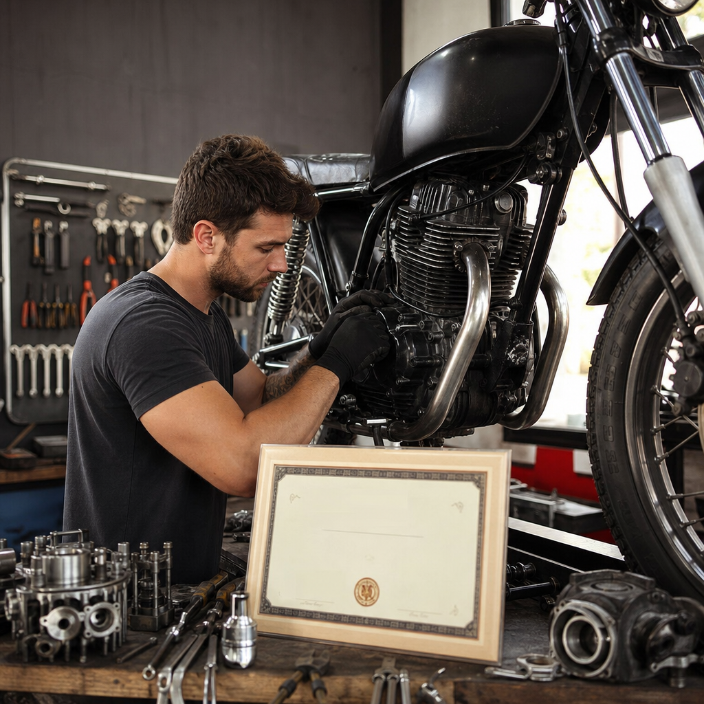 Aprenda Mecânica de Motos do Zero e Conquiste Seu Certificado